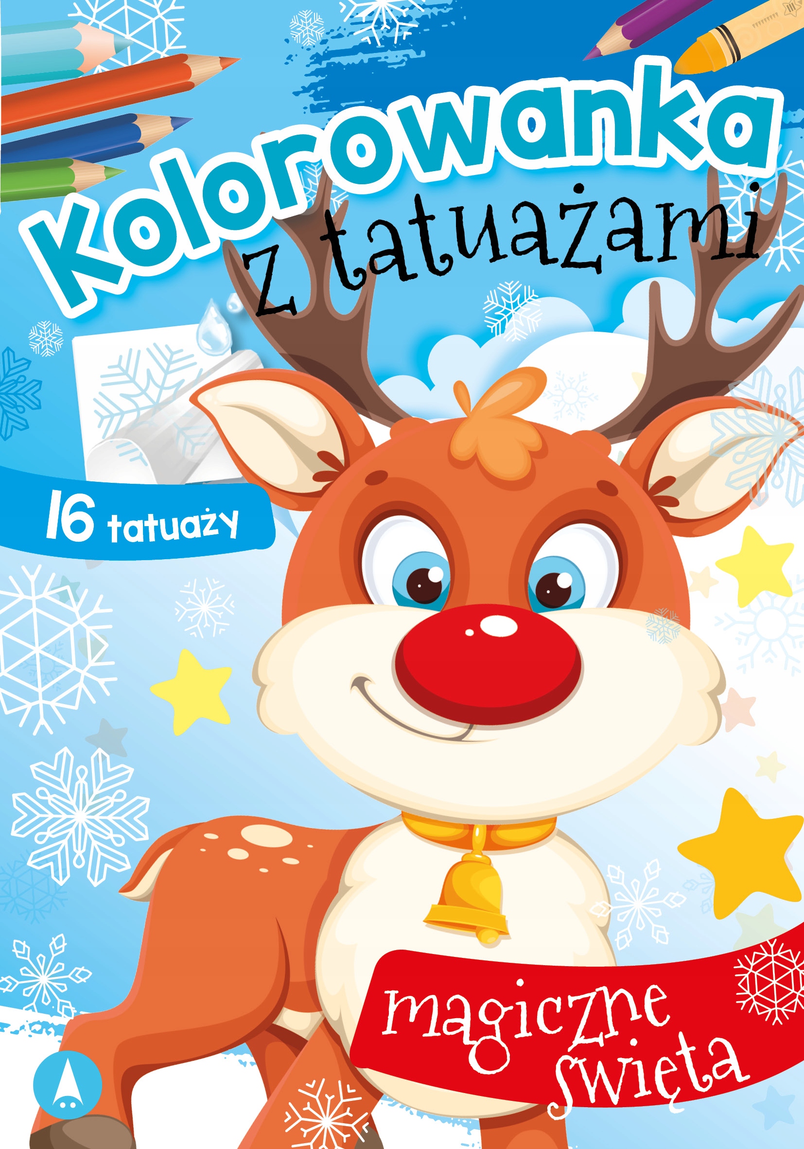 

Kolorowanka Z Tatuażami Magiczne Święta Renifer