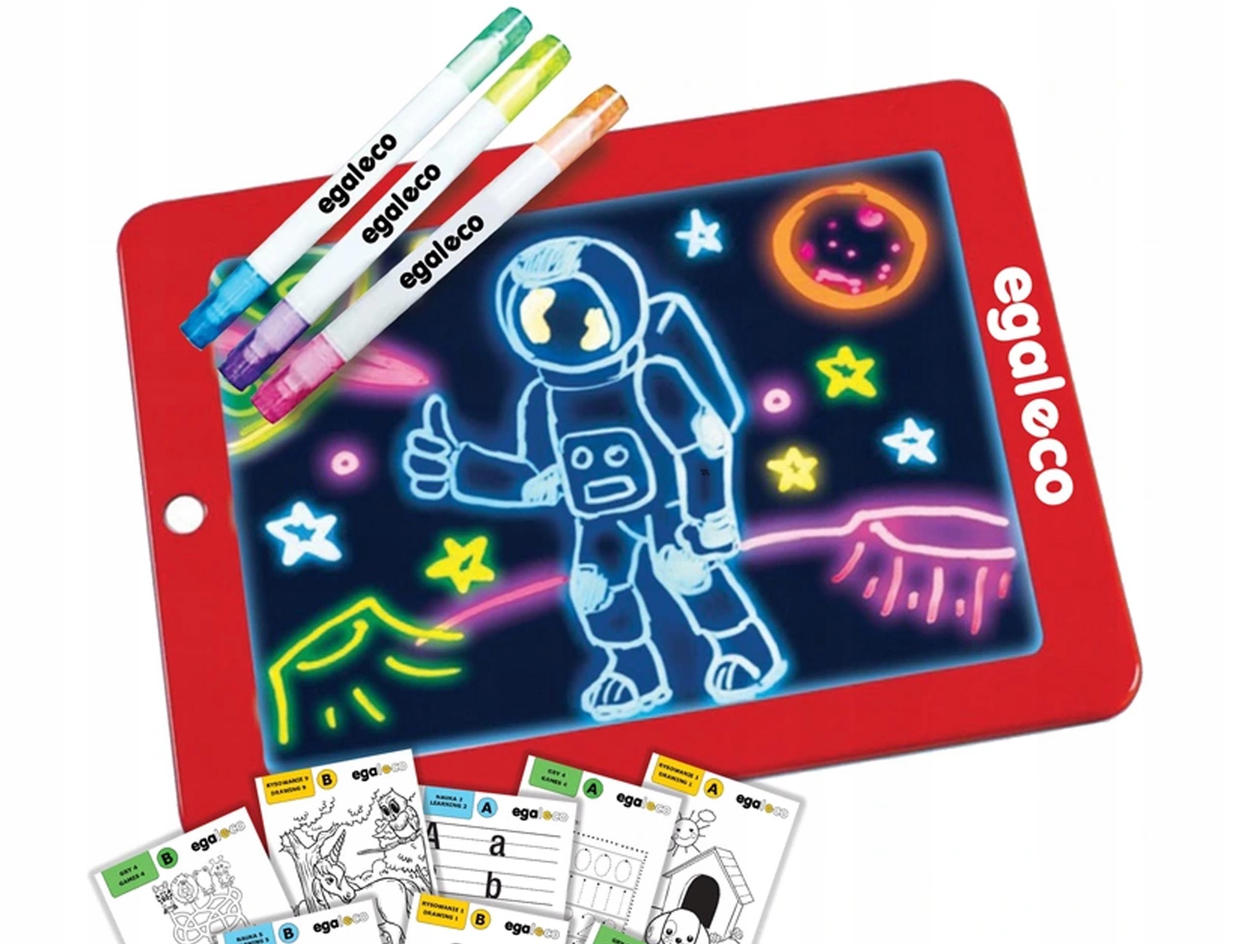 

Tablica Led Tablet Graficzny Do Rysowania +50 Kart