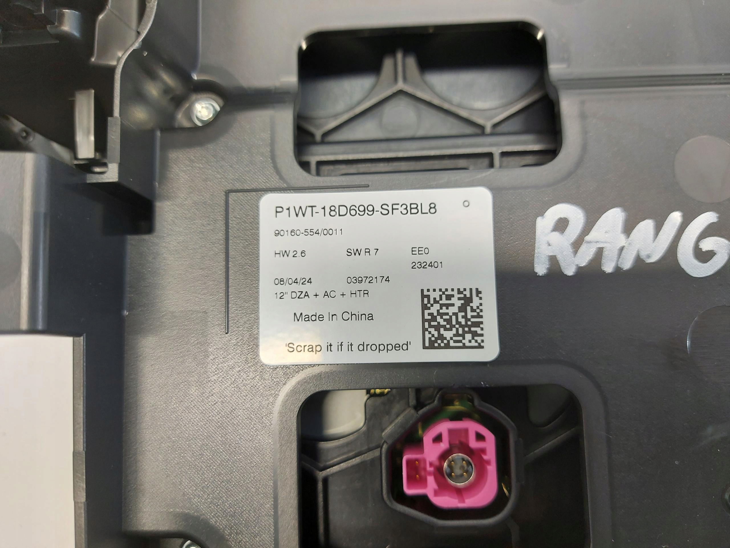 Ford Ranger X 6 VI 2024r Ekran Écran Unite commande clima