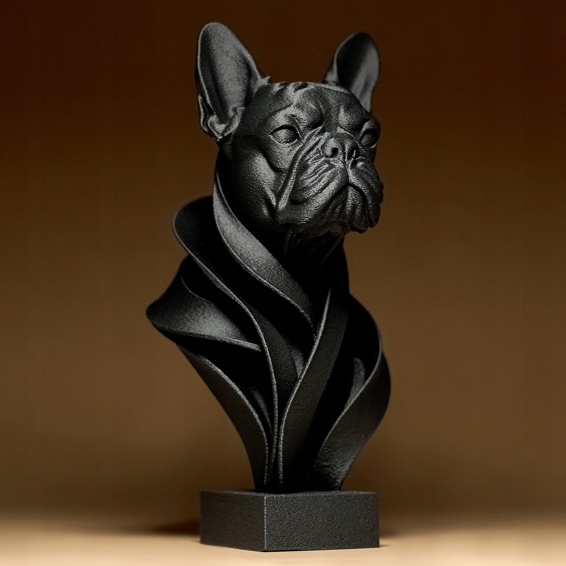 Francouzský Buldoček Figurka Soška Dekorace Dárek 3D tisk 15 cm