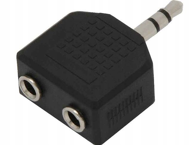 

Rozdzielacz adapter jack 3.5 2x gniazdo jack 3.5