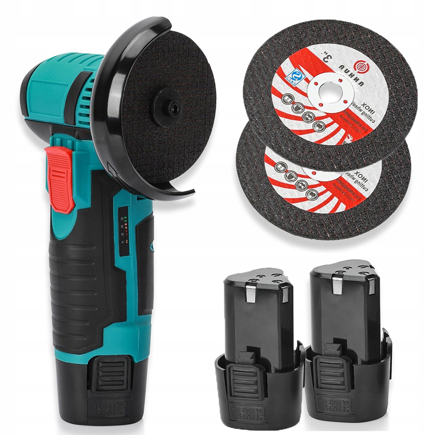 

Szlifierka Kątowa Kątówka Mocna 12 V 2x Aku+Tarcze