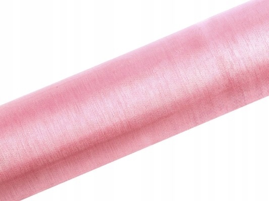 

Organza 0,16 x 9 m gładka jasny róż jak tiul
