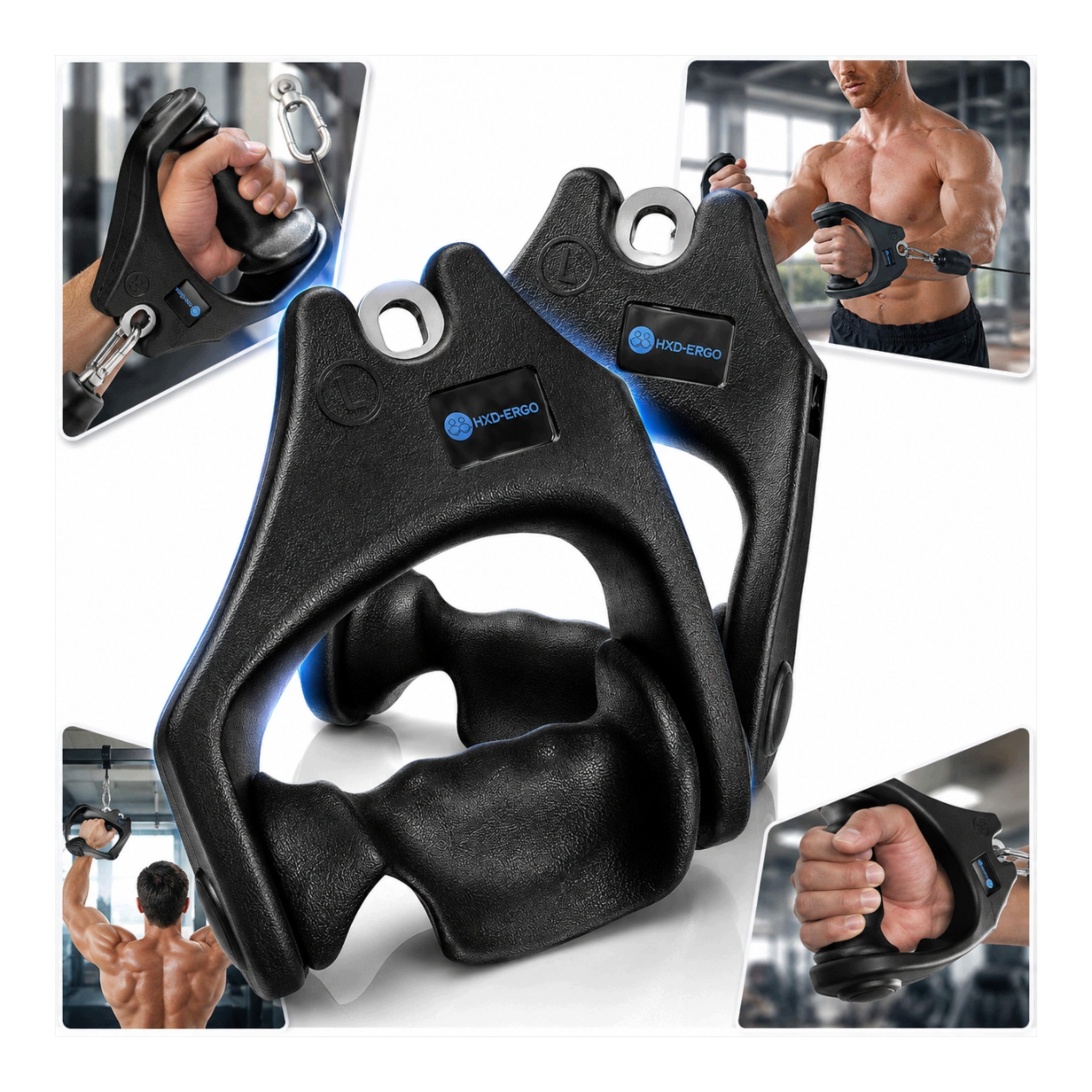 Držák pro vytahování Atlasu pro stahování s držákem Biceps Triceps 430 kg Pevný