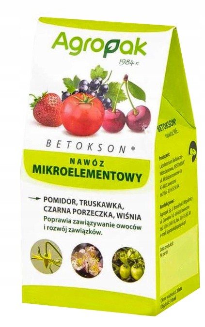 

Betokson 10ml nawóz do zawiązywania owoców