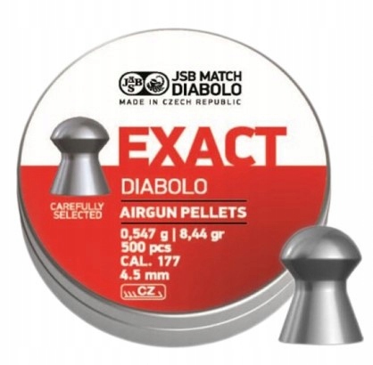 Jsb Exact Śrut Diabolo 4,50/500 4,5mm Celny Precyzyjny 500 szt.