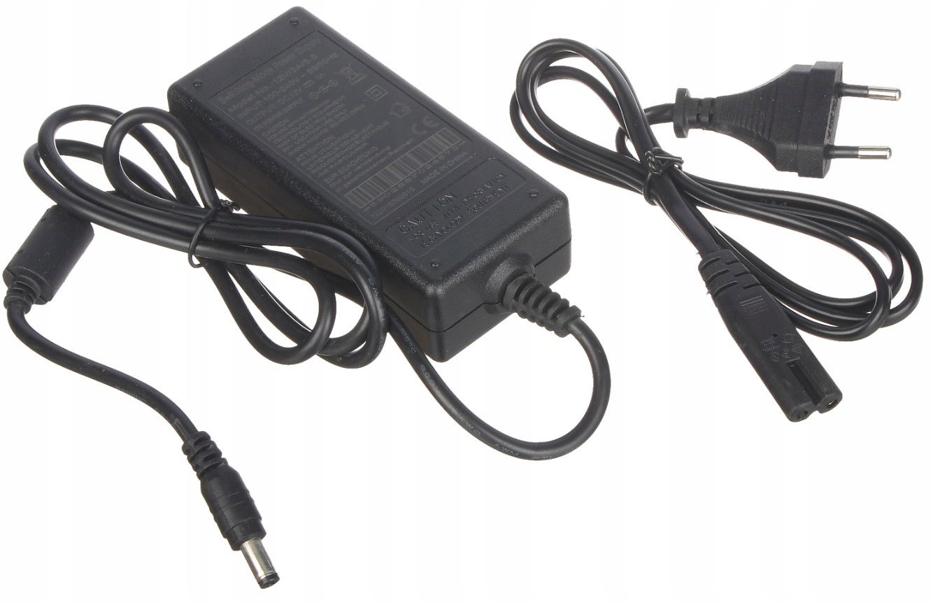 

Zasilacz do monitoringu 12V 3A 2.1/5.5 wtyk prosty