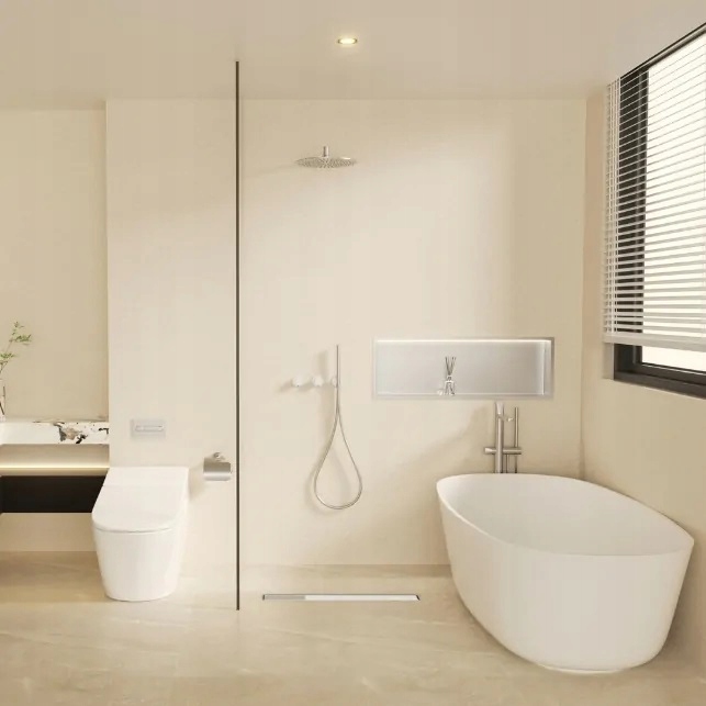 ODWODNIENIE LINIOWE 90CM 2W1 DWUSTRONNY RUSZT MIRROR STAL NIERDZEWNA INOX Głębokość 52 mm