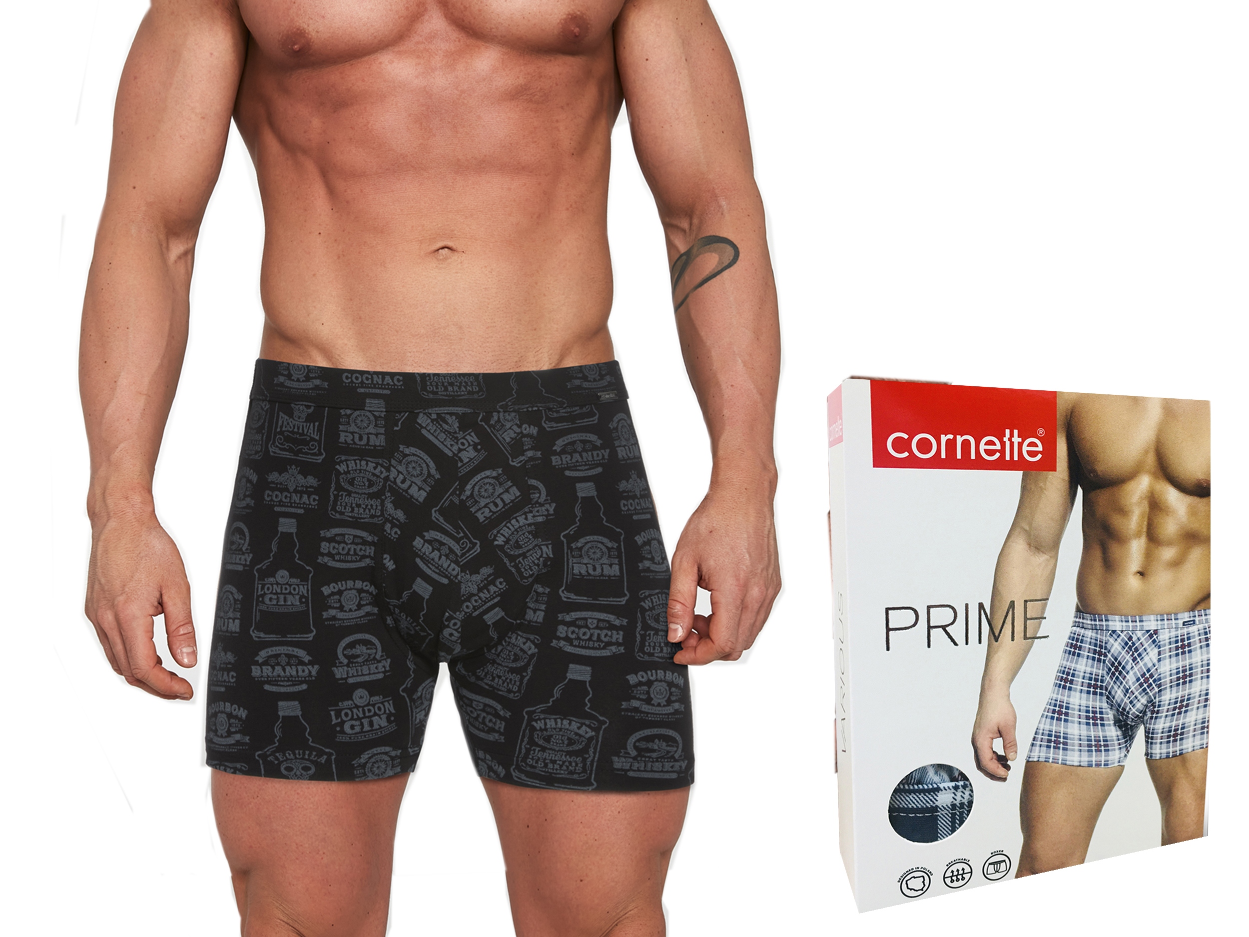 

Bokserki męskie Cornette Prime, bawełna 904/80 XXL