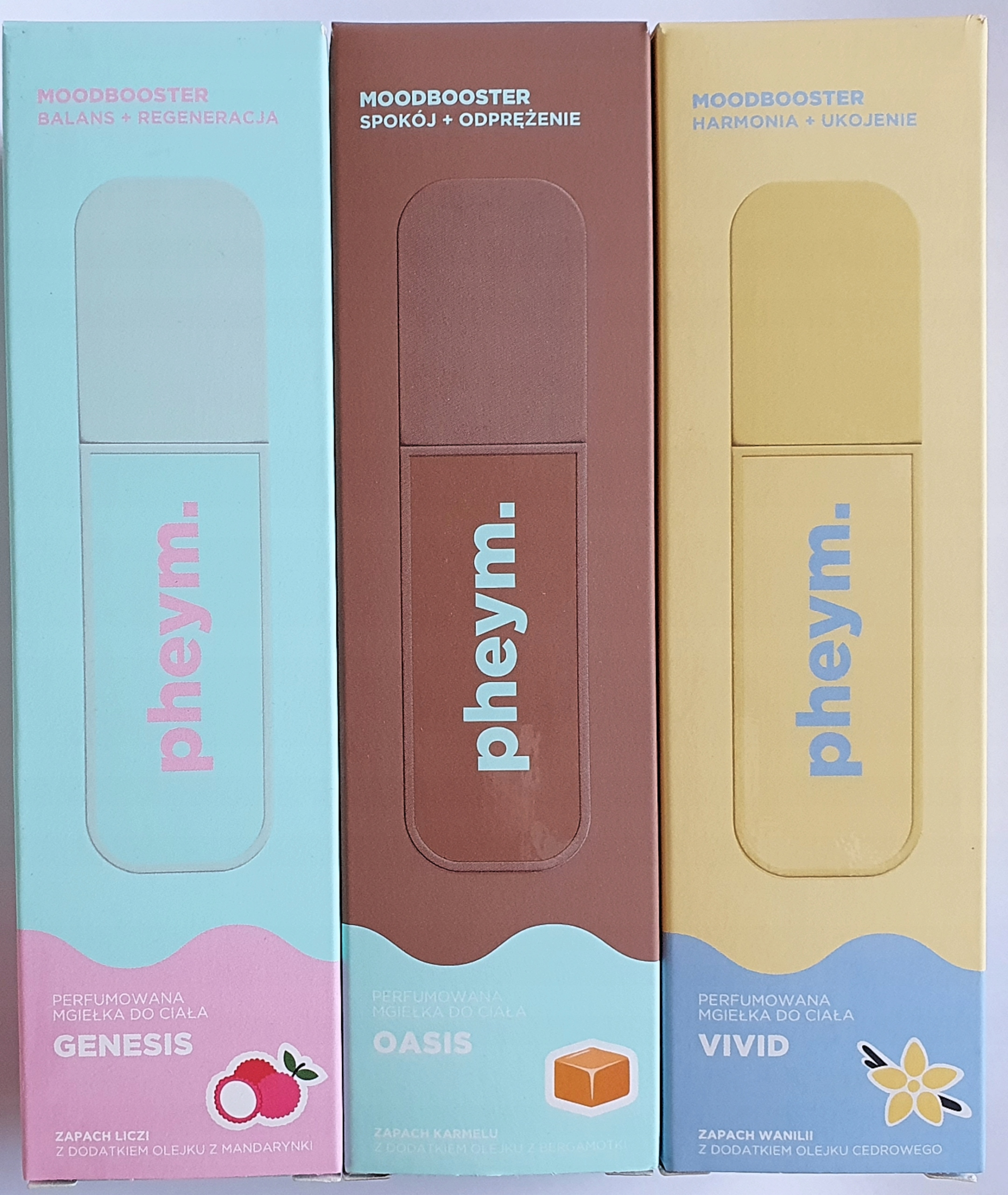 Pheym. zestaw mgiełek zapachowych Oasis Genesis Vivid 3 x mgiełka do ciała