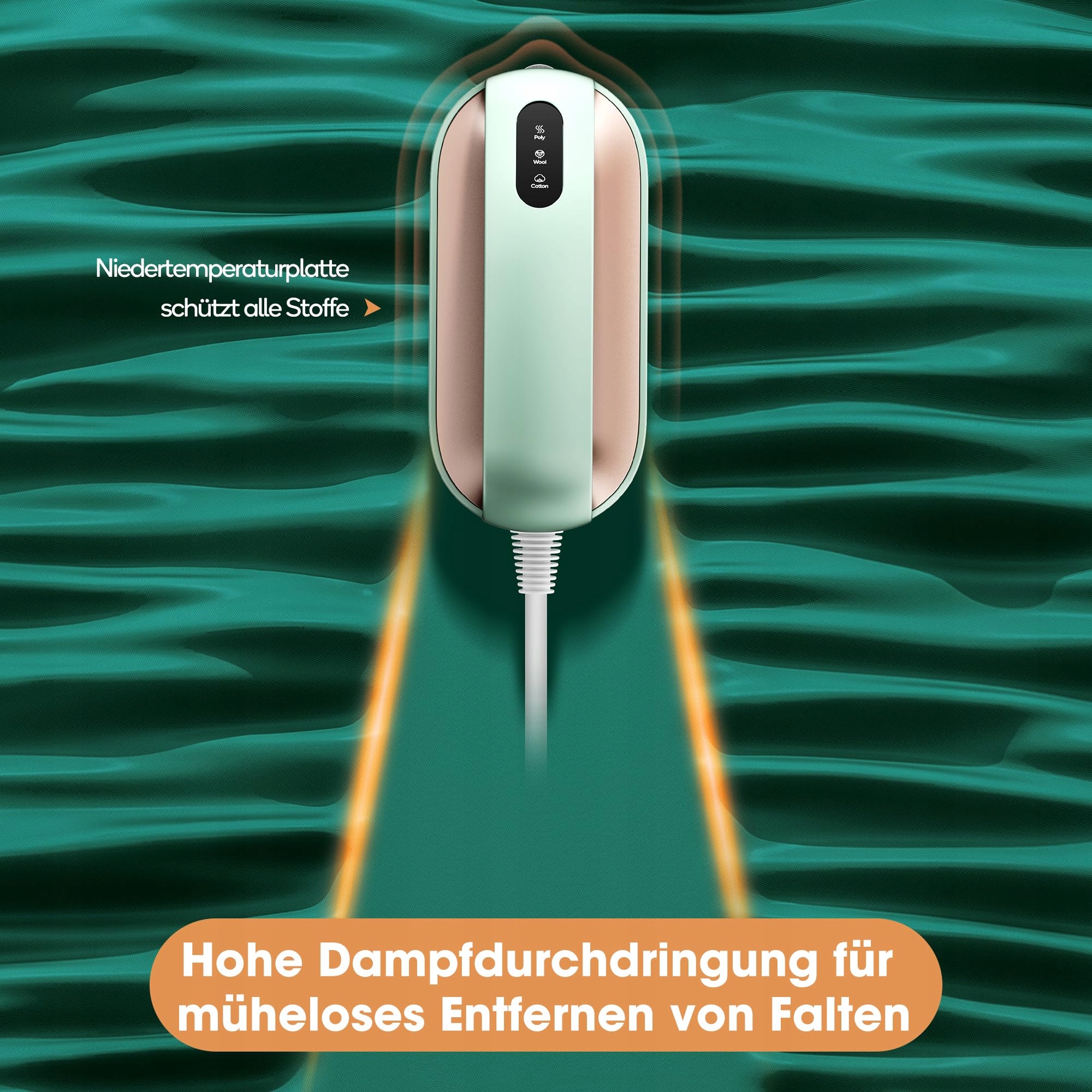 NEWBEALER Kompaktowe Żelazko Parowe 180ml 360° Dla Podróży — miniatura 3
