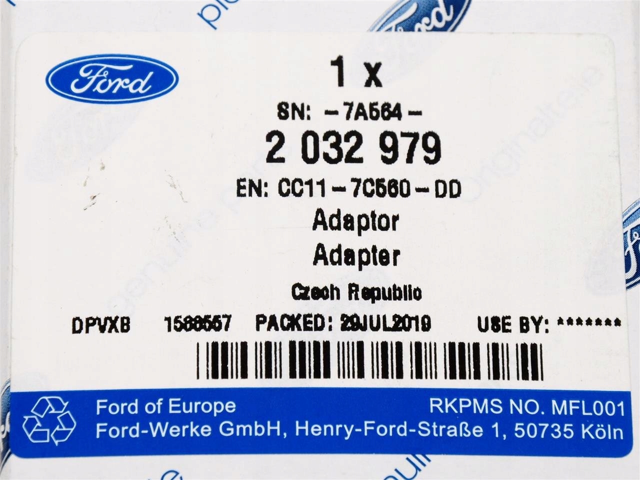 ADAPTER WYSPRZĘGLIKA TRANSIT 2006-14 / 14- / 19- Producent części Ford OE