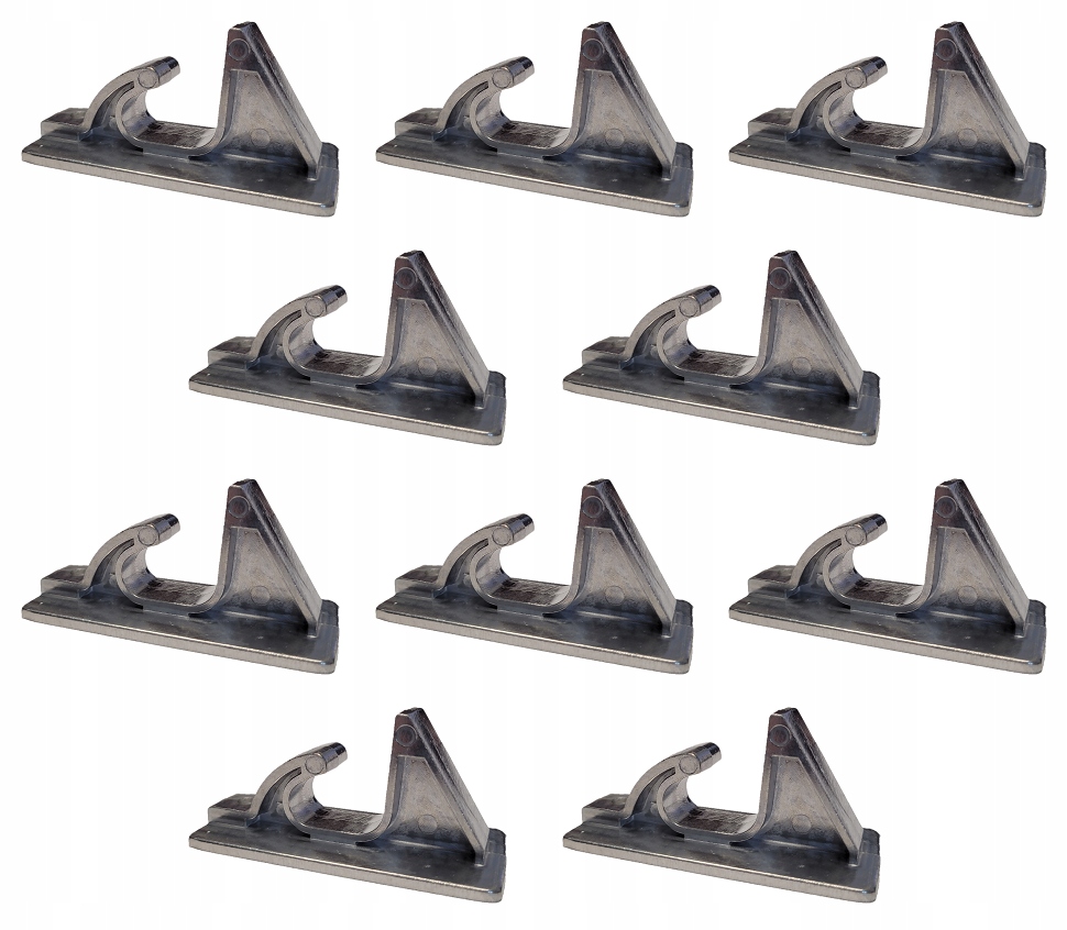 Wieszak hak uchwyt ścienny aluminiowy do felg uniwersalny 10 sztuk