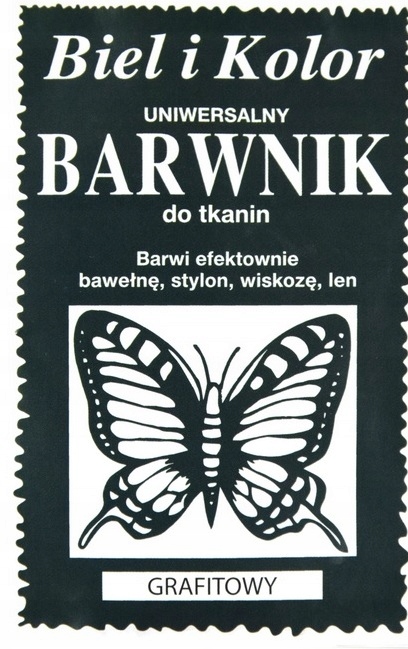 

Barwnik Do Tkanin Grafit Farba Z Motylem