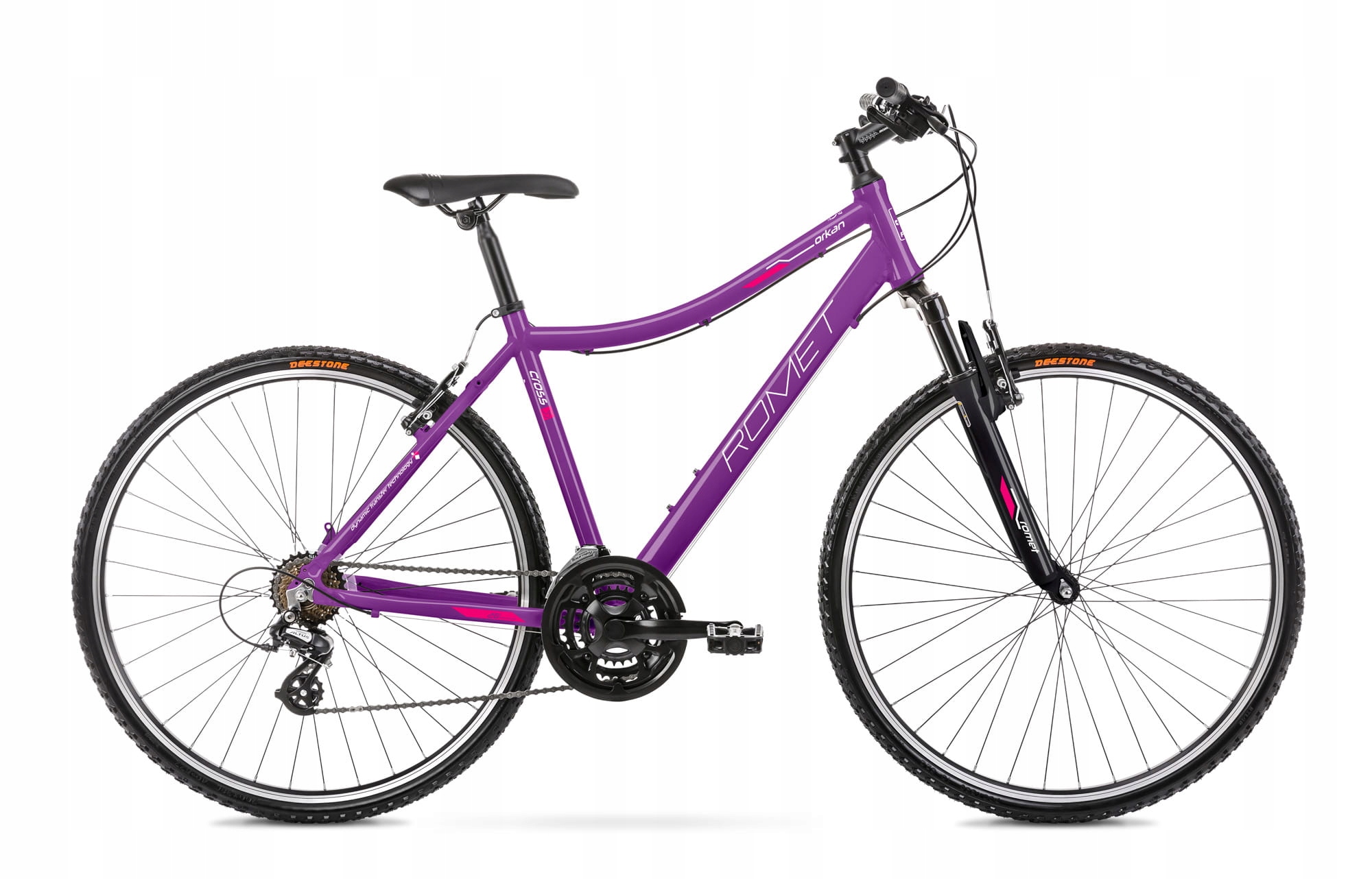Rower Crossowy Romet Orkan D 28" Fioletowo-Różowy rama 19 cali