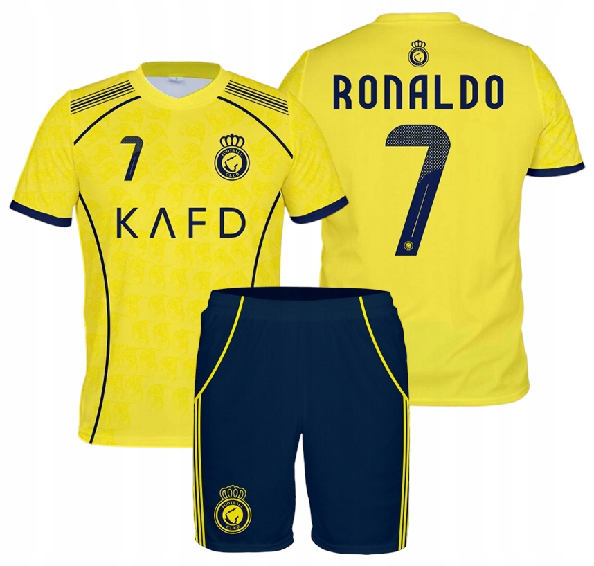 Ronaldo komplet piłkarski AL.N.25 strój koszulka spodenki rozmiar 122
