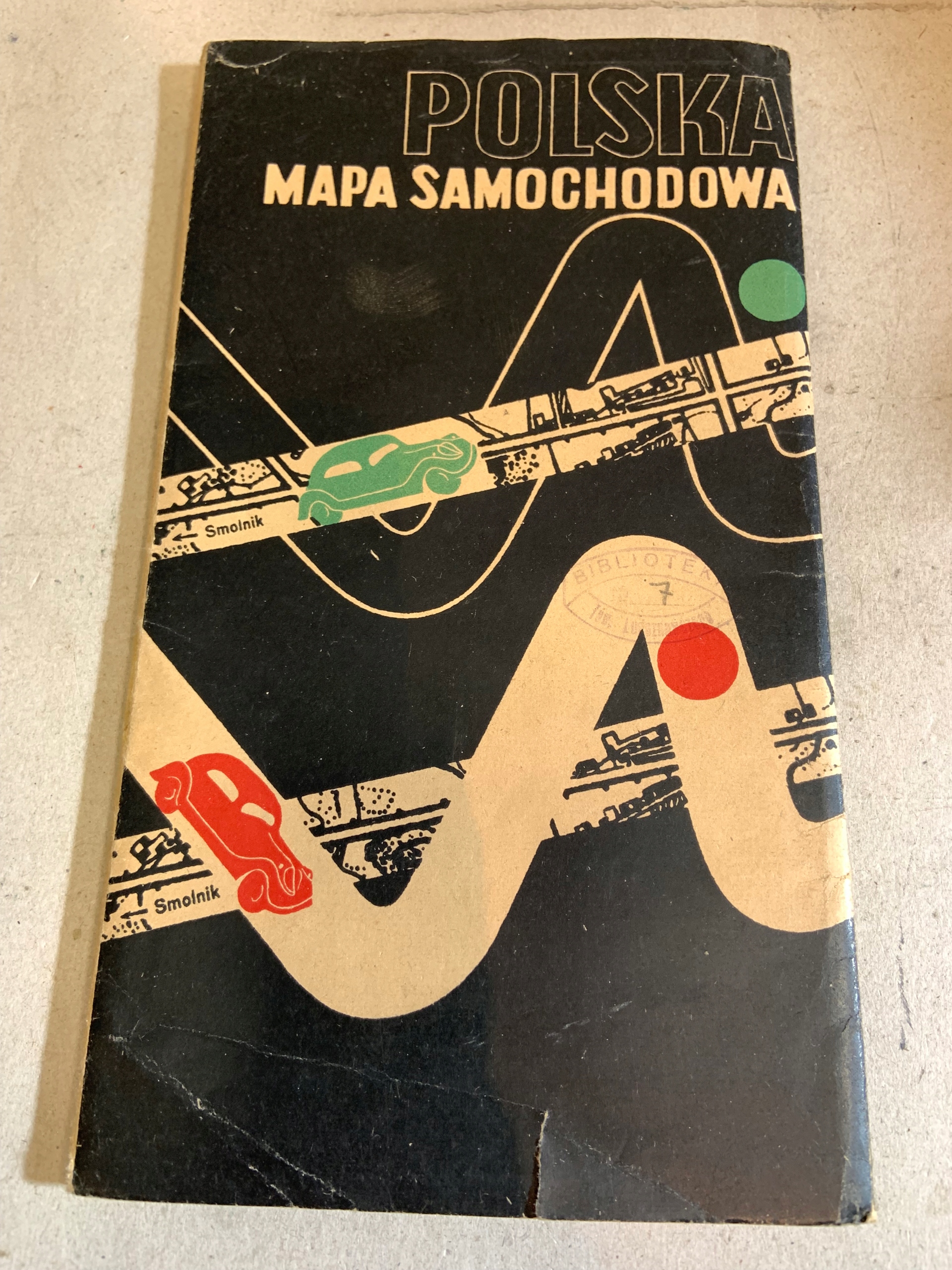 POLSKA MAPA SAMOCHODOWA 1947 R WOJSKOWY INSTYTUT GEOGRAFICZNY