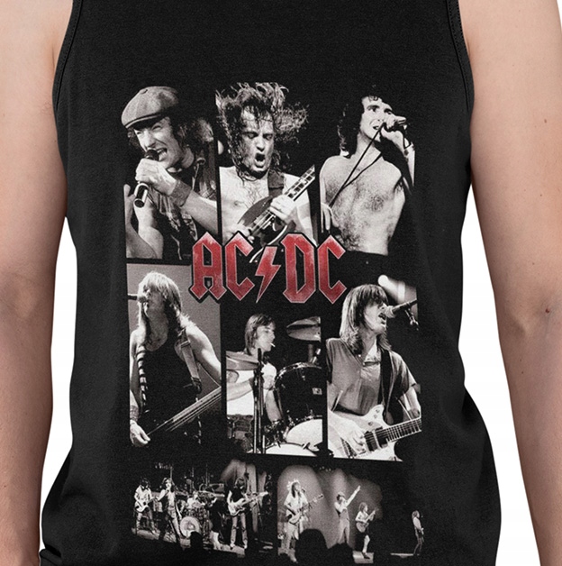 TANK TOP HORROR/ROCK AC DC 3 Marka inna