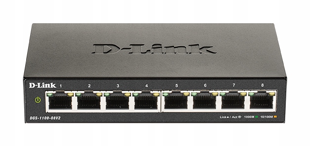 D-Link DGS-1100-08V2 Easy Smart Switch 10/ 100/ 1000 DGS-1100-08V2/E