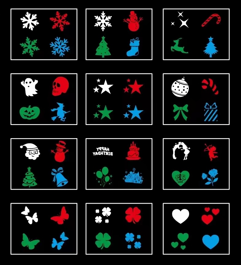 PROJEKTOR RZUTNIK LEDOWY OGRODOWY REFLEKTOR IP65 WODOODPORNY + 12 SLAJDÓW Kod producenta PLS12K