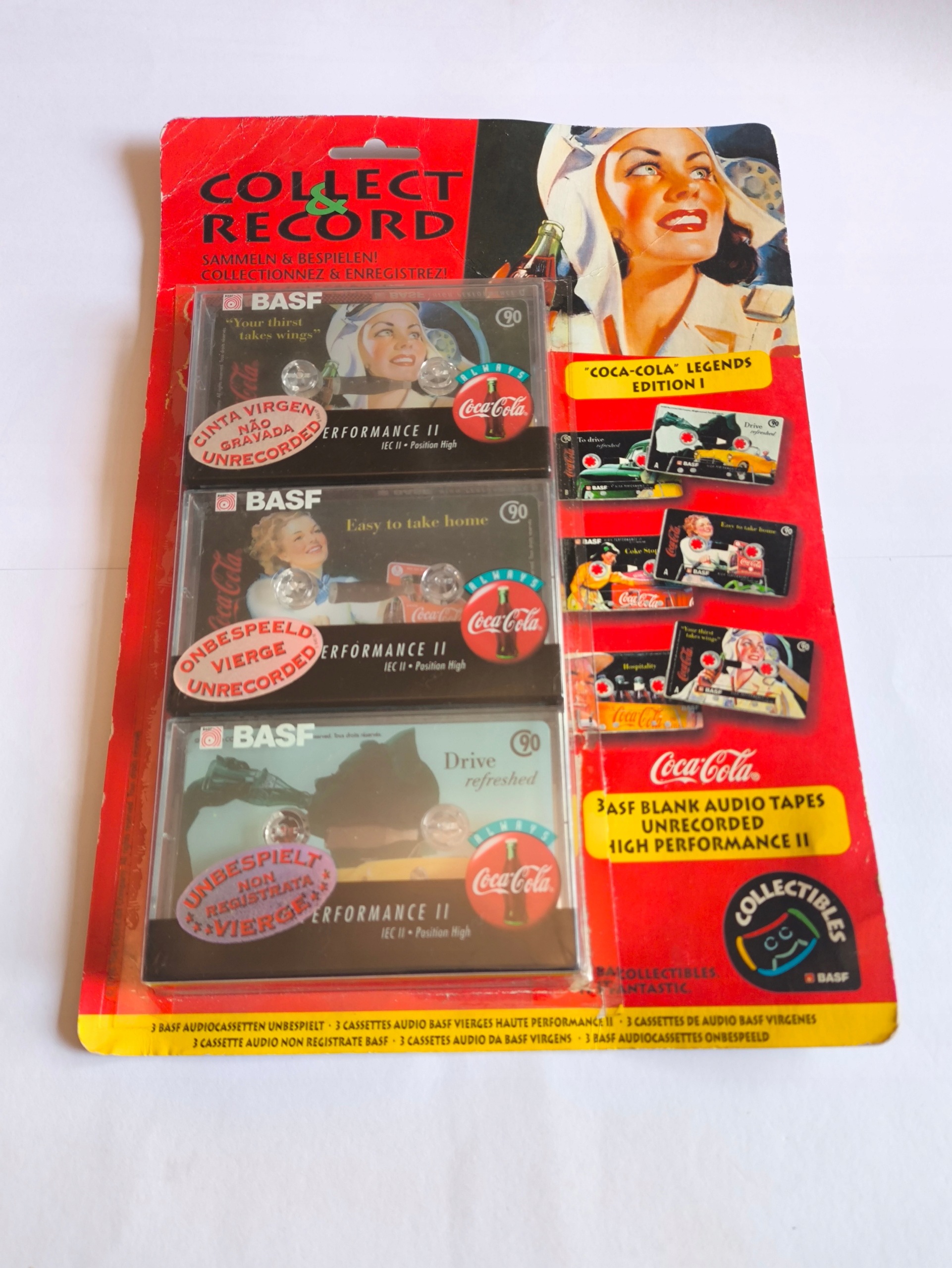 Sada Basf Coca Cola 90 (3 kazety) Legend Edition Nos fólie *3843