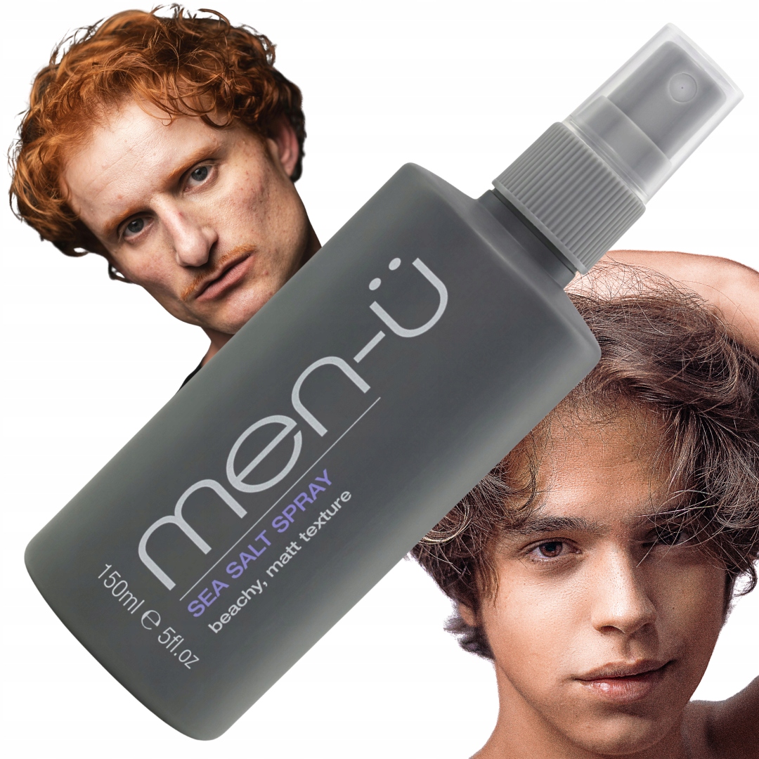 Mořská sůl pro úpravu vlasů Men-u Sea Salt Spray Vysoce účinná 150 Ml