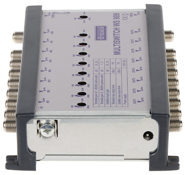 WZMACNIACZ MAGISTRALI MULTISWITCHOWEJ WS-909 9 WEJŚĆ / 9 WYJŚĆ TELMOR Szerokość produktu 11.5 cm