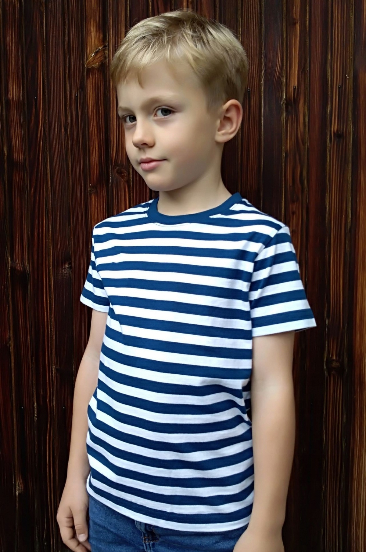 T-SHIRT KOSZULKA BAWEŁNA DZIECIĘCA W PASKI 164 Kod producenta ST03