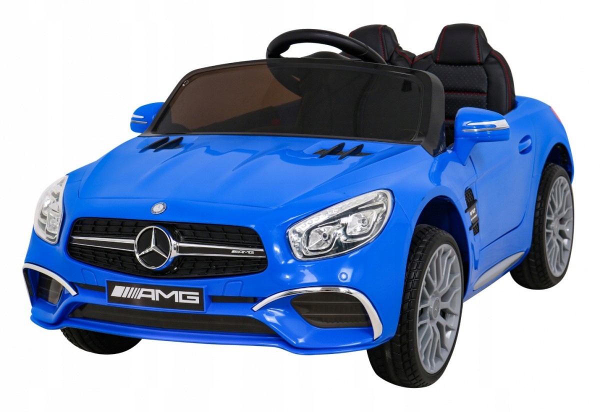 Niebieski Mercedes Benz Amg SL65 S elektryczny dla dzieci Pilot