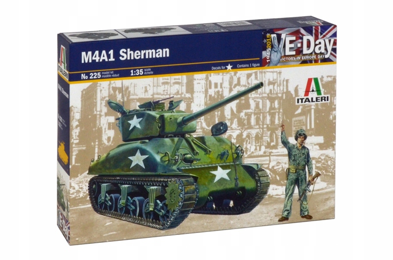 Italeri 225, M4A1(76) Sherman Ve, 1:35