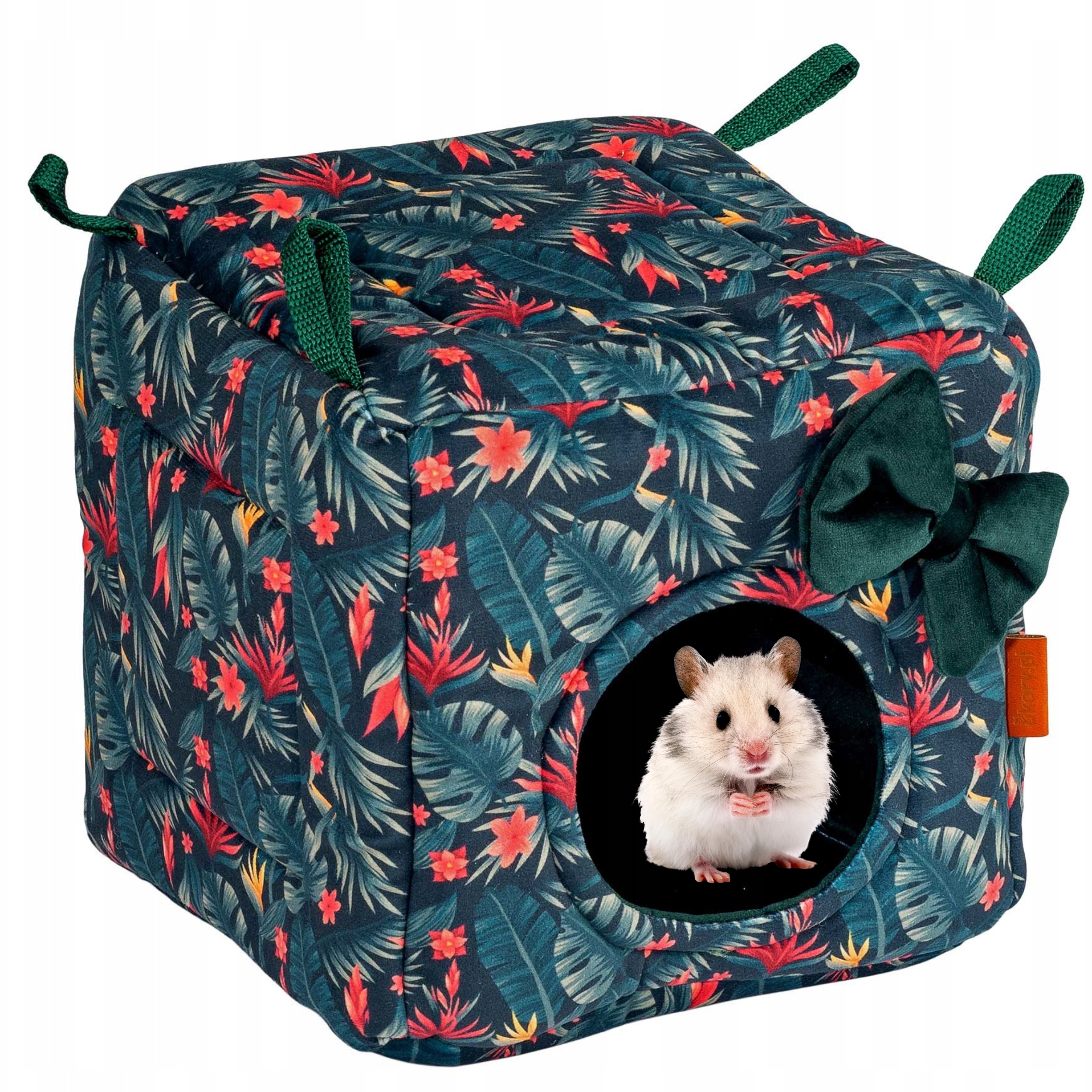 Kostka Závěsný Domeček Myš Krysař Fretka Osmák Degu Prasátko 22x22 cm