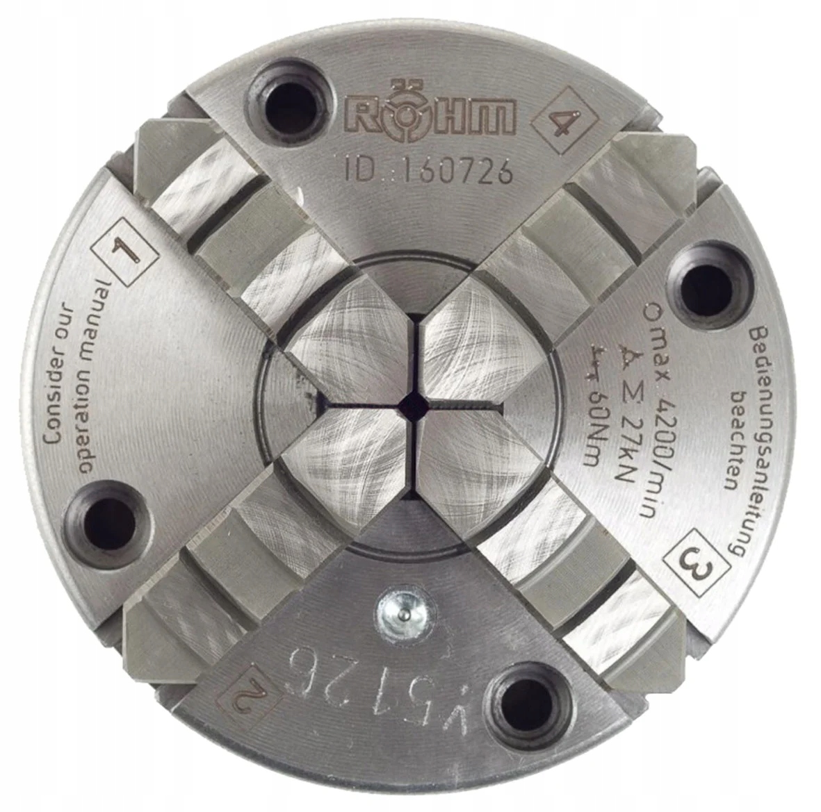 Uchwyt tokarski 4-szczękowy samocentrujący do PD 400 Proxxon