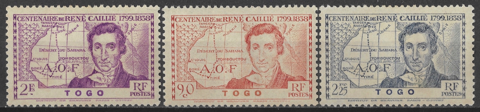 Togo - osobowości* (1939) SW 151-153