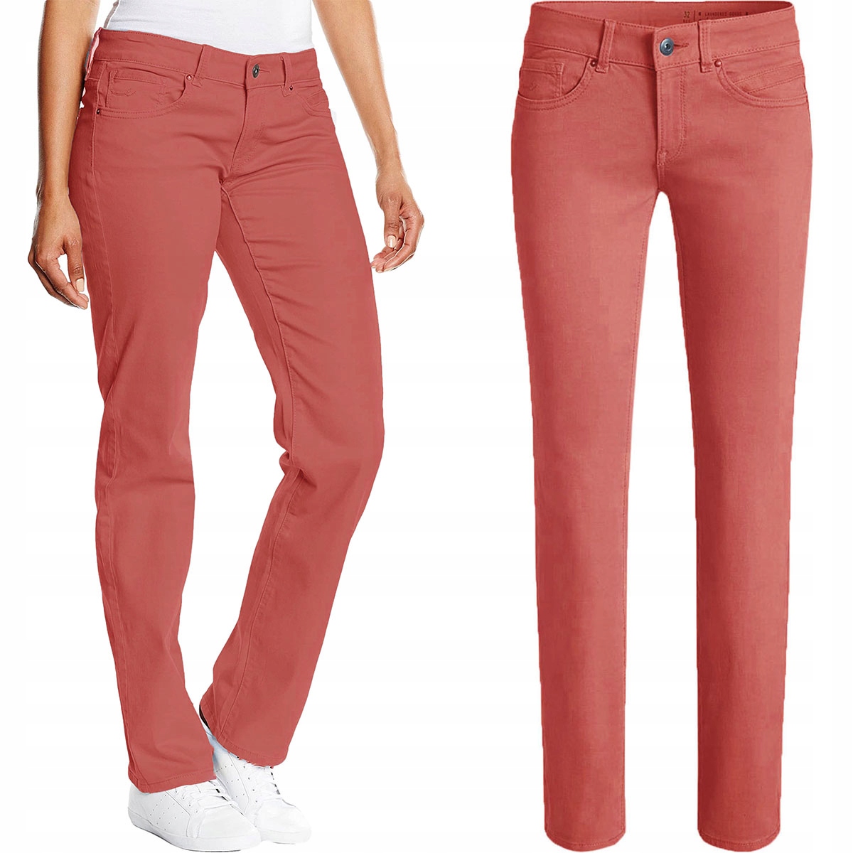 

Esprit Proste Ceglaste Spodnie Jeansy Reg. XXL 44