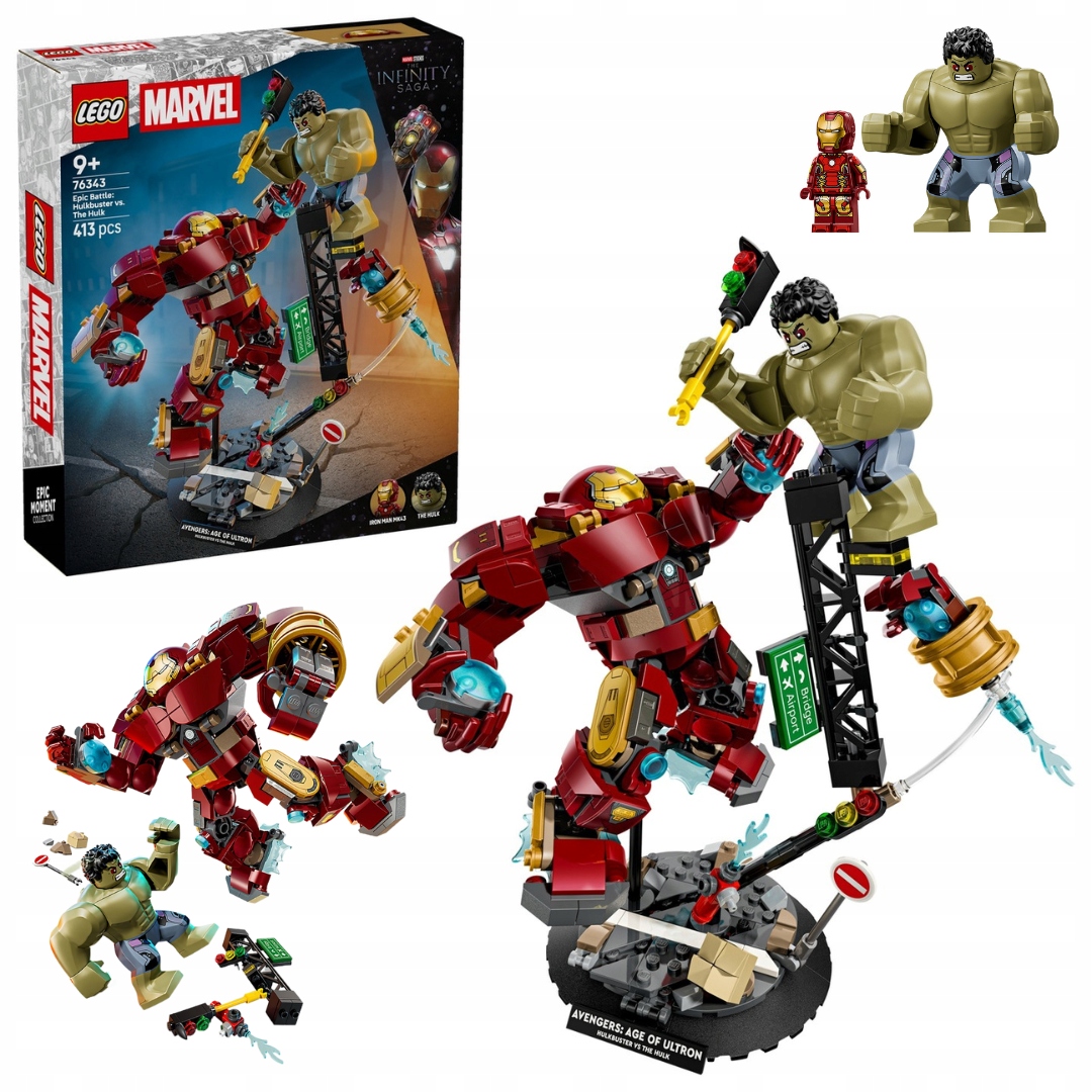 Lego 76343 Marvel Heroes Epická bitva: Hulkbuster versus Hulk
