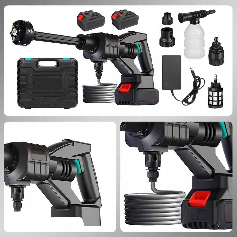 Akumulátorová Tlaková Myčka S Výkonem 55 Barů A Průtokem 5,7 L/min