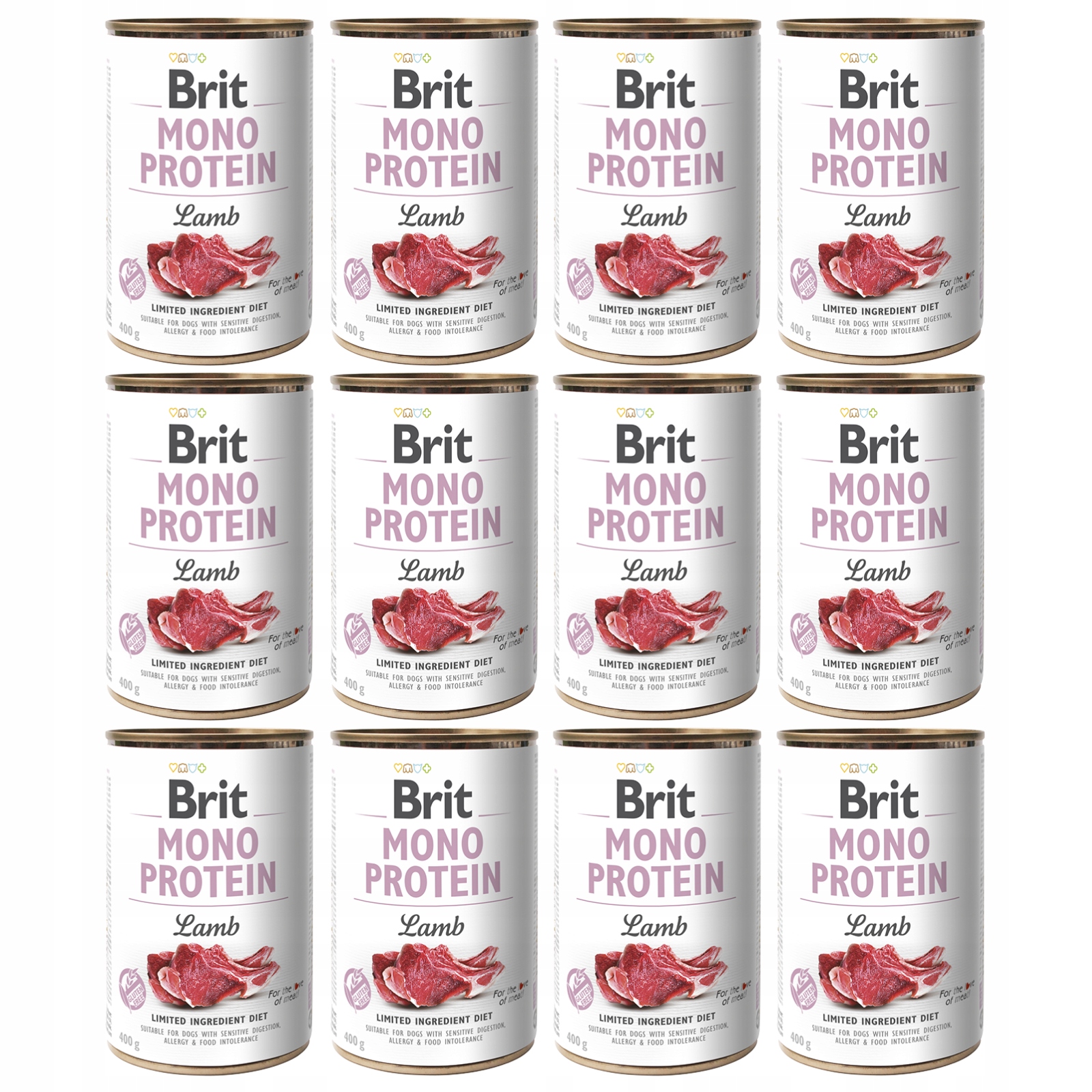 Brit Mono Protein Lamb Mokra Karma dla Psa Jagnięcina 12x400g