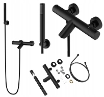 Vaňová batéria termostatická čierna Glami kohútik termostatická hlavica vaňa