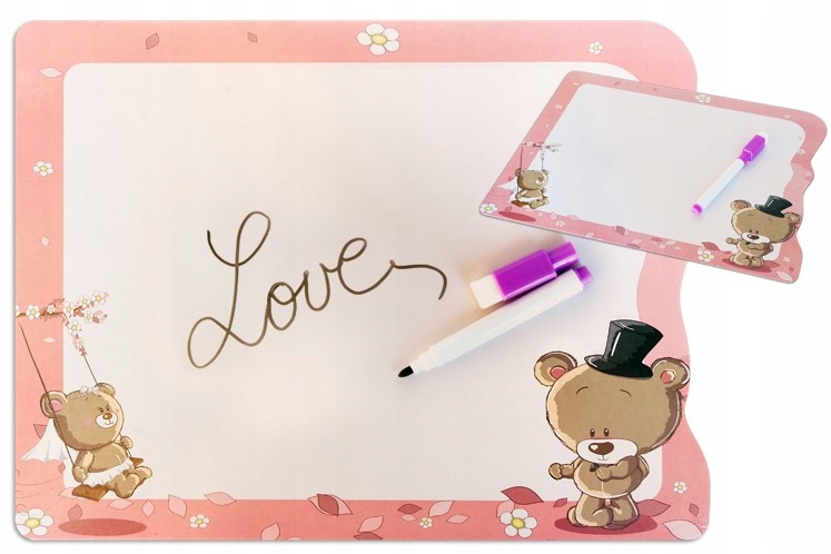 

Tablica Suchościeralna Zmazywalna Dla Dzieci Miś