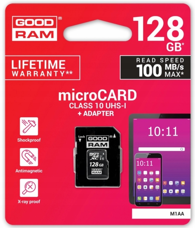 Goodram, Karta pamięci microSDHC 128GB CL10 Uhs I