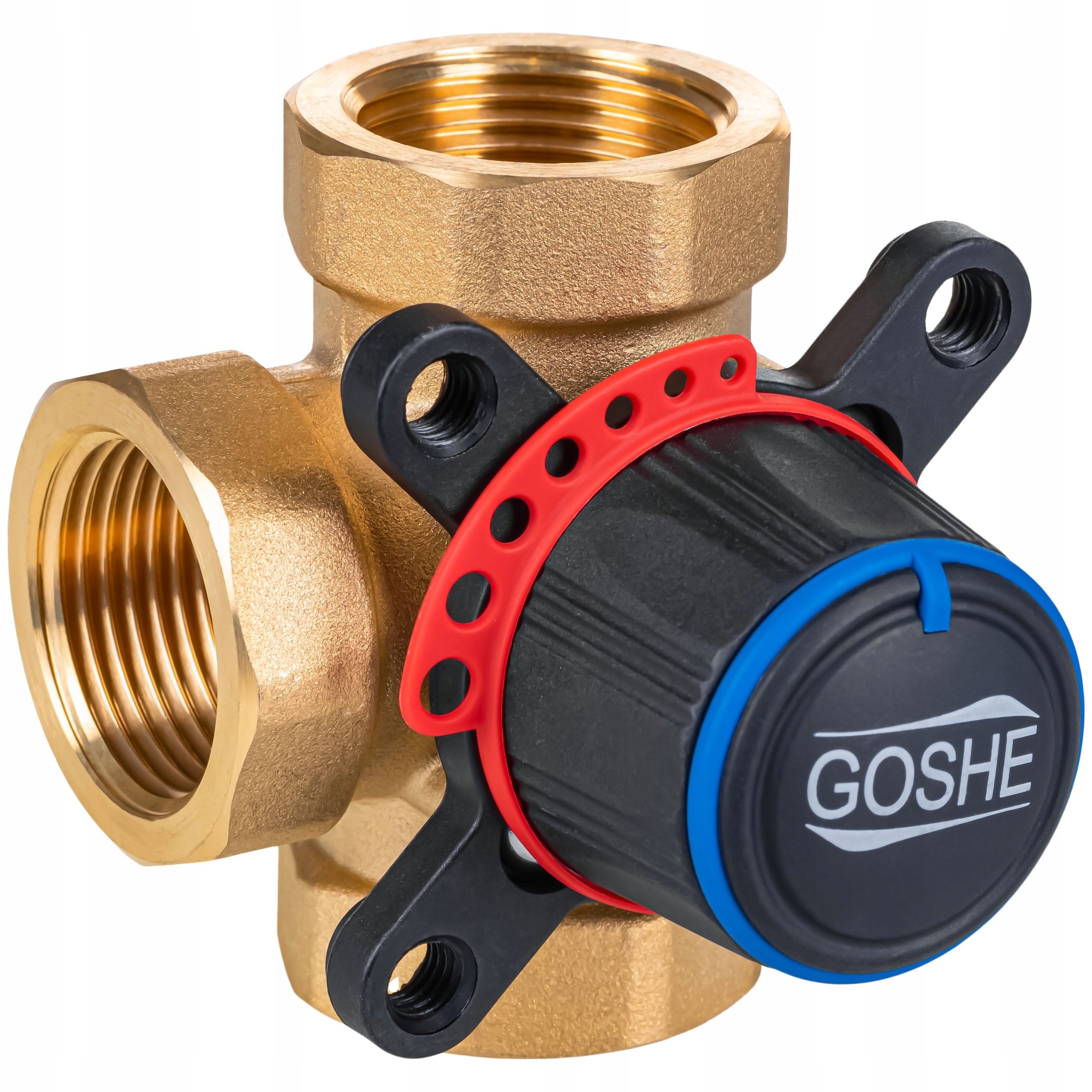 Zawór Mieszający 3-DROGOWY 1" Cal Trójdrożny Mosiężny Mieszacz Pod Siłownik