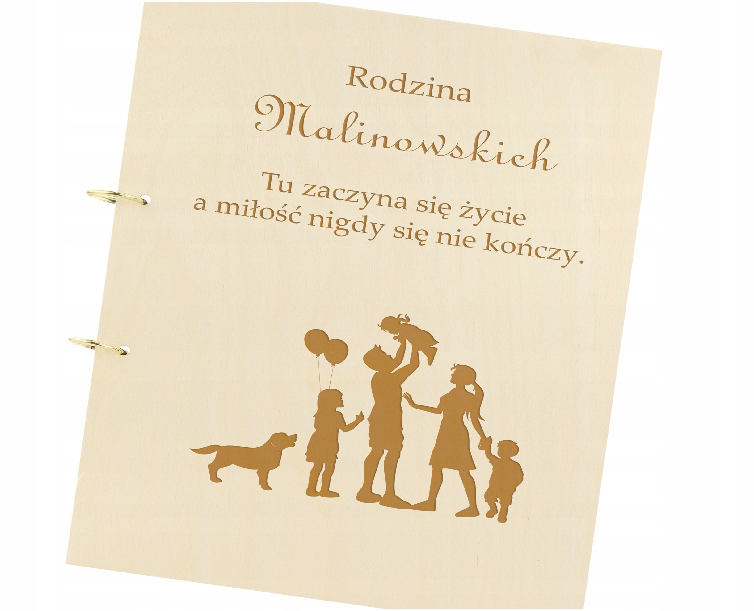ALBUM RODZINNY PERSONALIZOWANY PREZENT ZE ZDJĘCIAMI W OPRAWIE