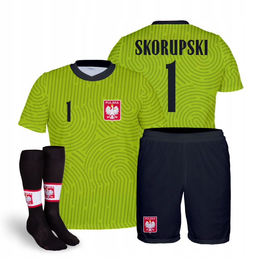 Skorupski Polska LIM Sportovní Oblečení Fotbalový Komplet Velikost 164 Štulpny
