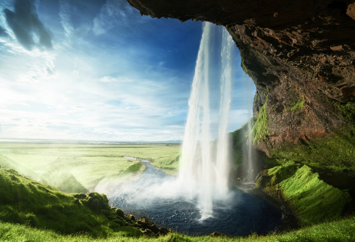 

Tapeta Flizelinowa Wodospad Islandia - 104x70