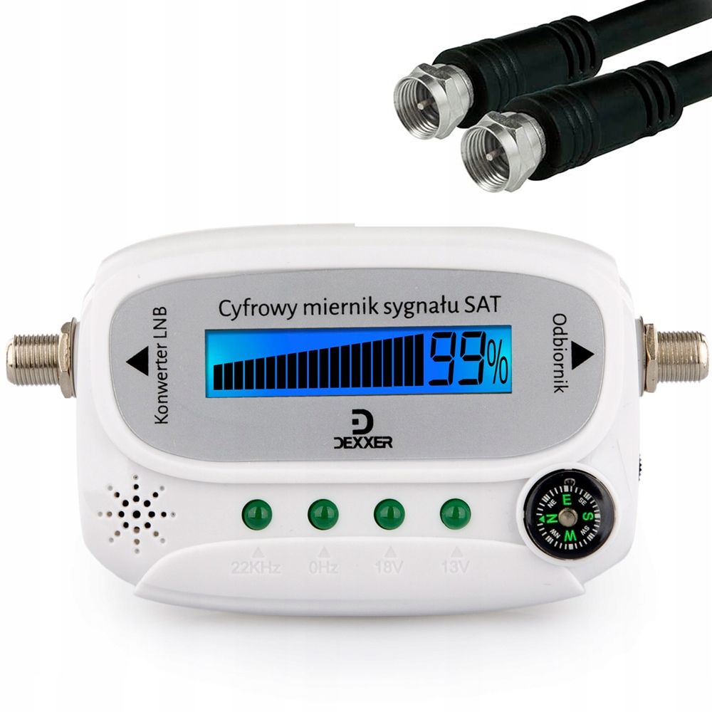 CYFROWY MIERNIK SYGNAŁU SATELITARNEGO LCD SF08