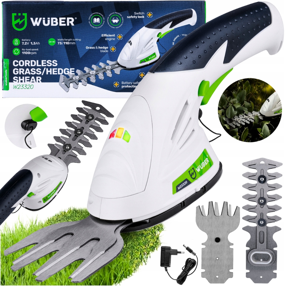 Pevné nůžky na Živý Plot Trávy akumulátorové 2v1 Zahradní nůžky Zastřihovač