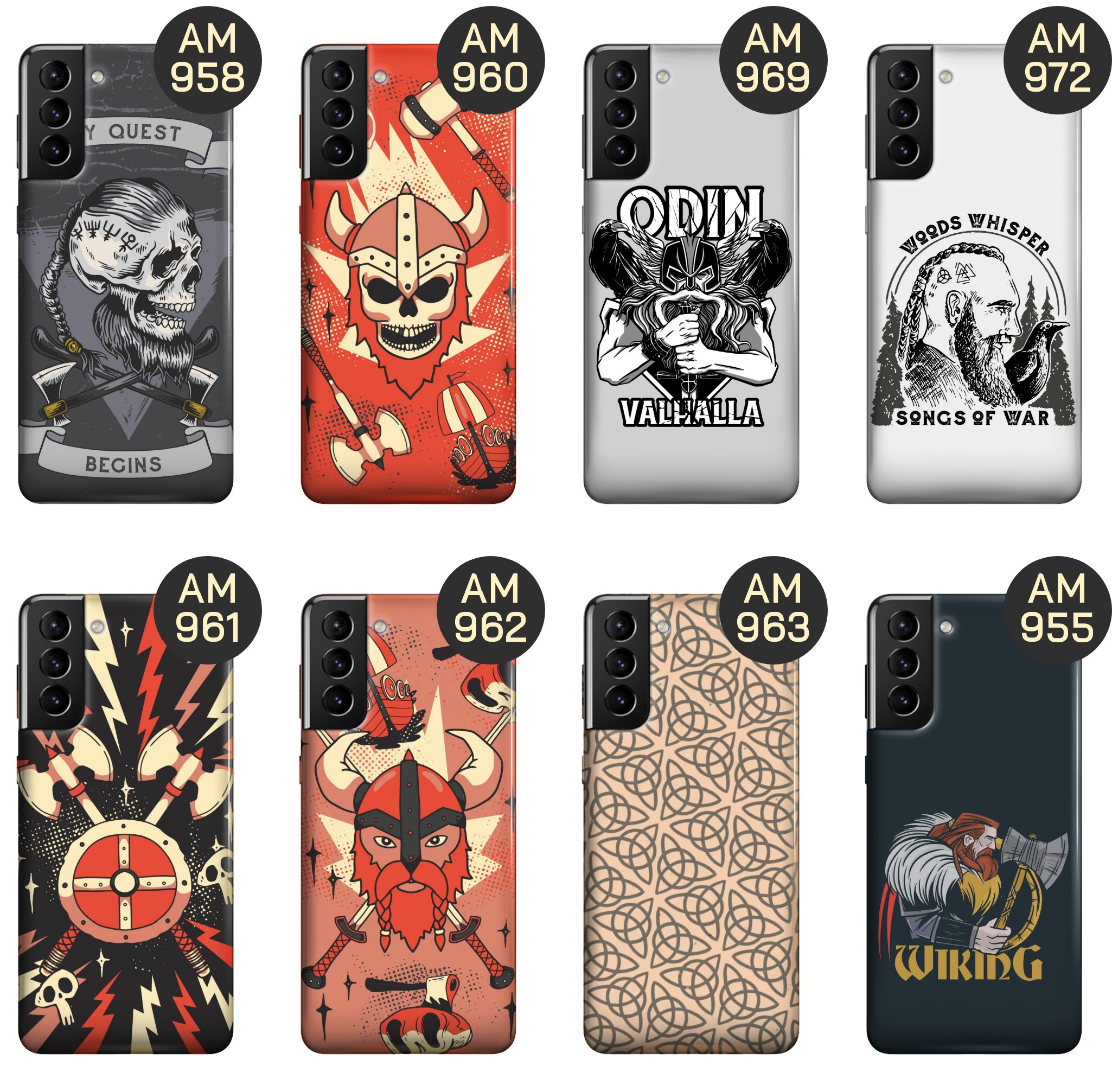 ETUI DO SAMSUNG GALAXY S21 PLUS 5G WZORY WIKINGOWIE VIKING RUNY ODYN CASE Marka Hello Case