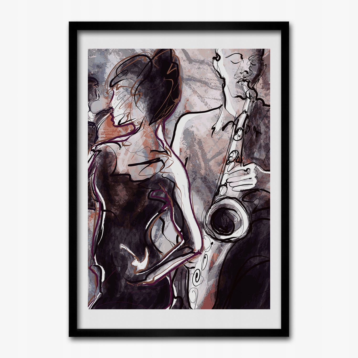 Obraz v rámu na zeď Koncert jazzová kapela 70x100