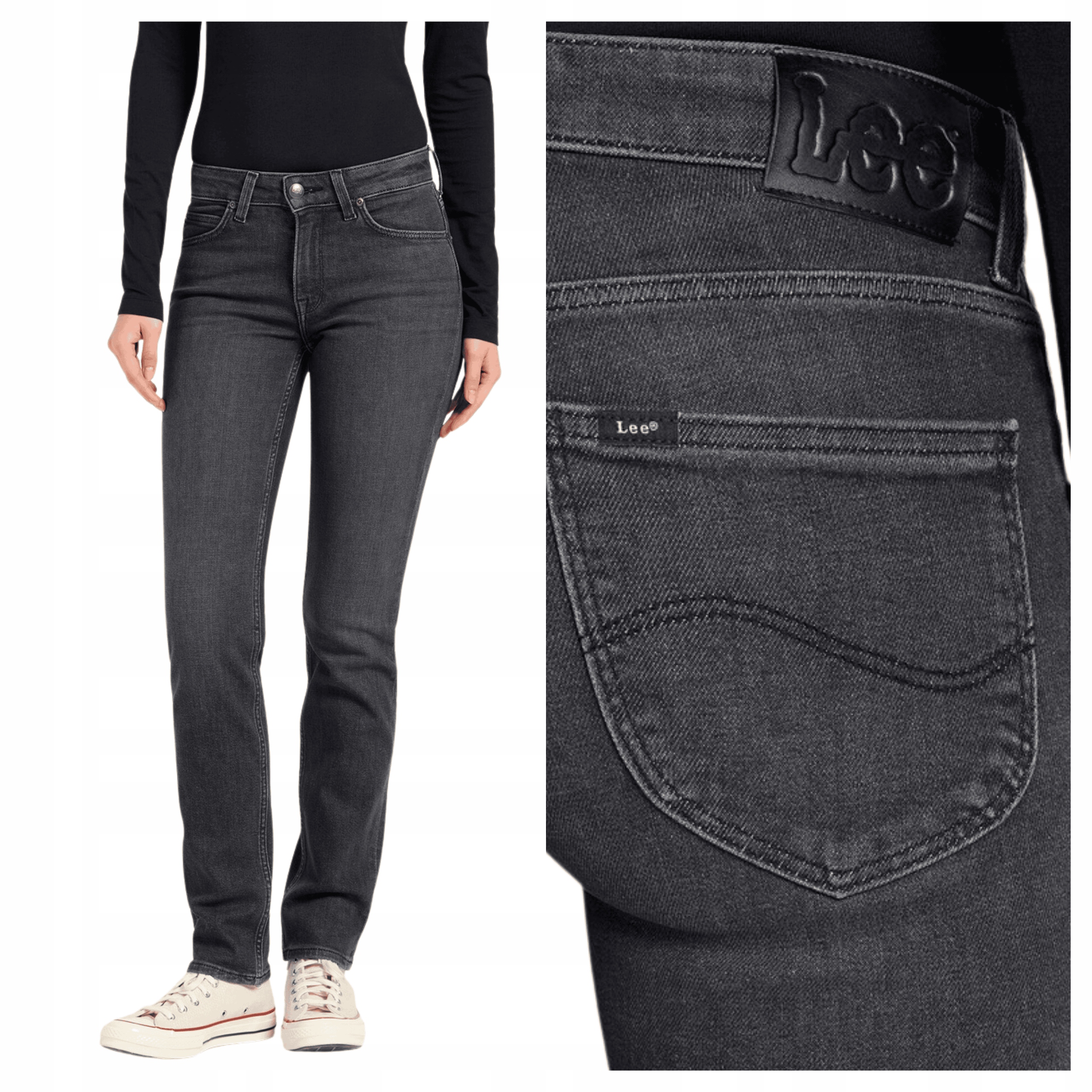 Dámské džíny Lee Elly No Compromise Slim Fit Jednoduché bavlněné W28 L31