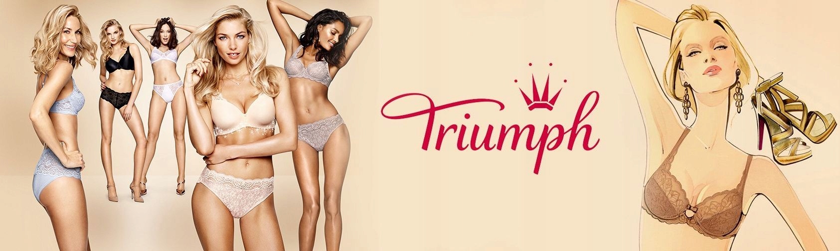 TRIUMPH BEAUTY FULL DARLING W02 MINIMIZER BRA 65C Wzór dominujący inny wzór